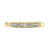 10K Yellow Gold 1/5 Ct.Tw. Diamond Anniversary Band